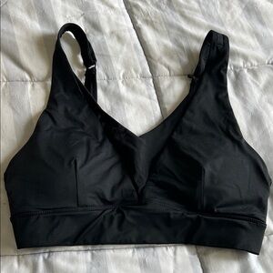 Zyia active Black V-Neck Sports Bra